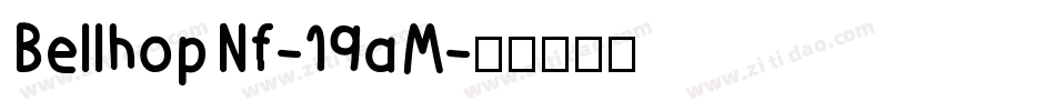 BellhopNf-19aM字体转换