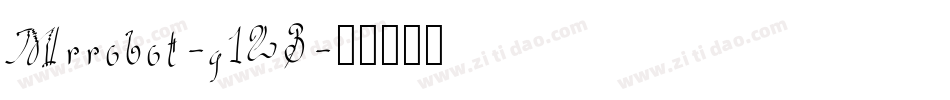 Mrrobot-g123字体转换