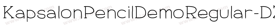 KapsalonPencilDemoRegular-DZ4x字体转换