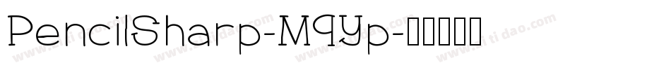 PencilSharp-M9Yp字体转换