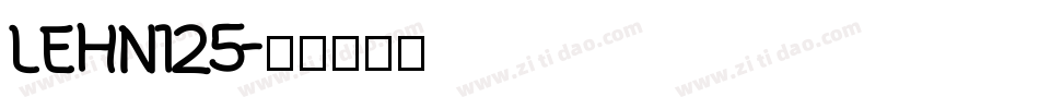 LEHN125字体转换