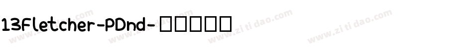 13Fletcher-PDnd字体转换