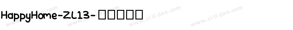 HappyHome-ZL13字体转换
