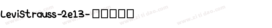 LeviStrauss-2e13字体转换