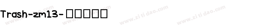 Trash-zm13字体转换