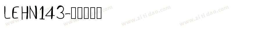LEHN143字体转换