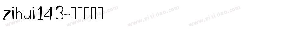 zihui143字体转换