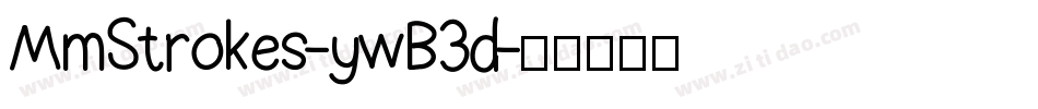 MmStrokes-ywB3d字体转换