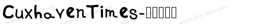 CuxhavenTimes字体转换