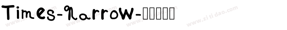 Times-Narrow字体转换