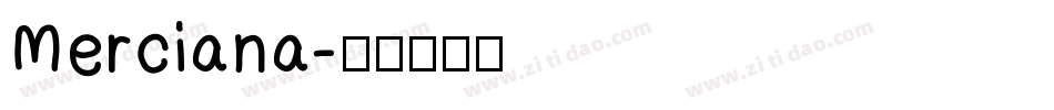 Merciana字体转换