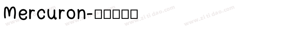 Mercuron字体转换