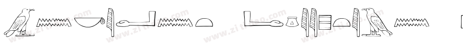 Ancient-Egyptian-Hieroglyphs字体转换