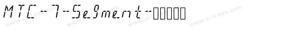 MTC-7-Segment字体转换