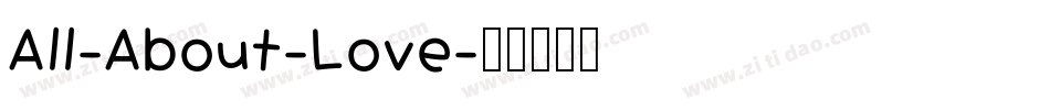 All-About-Love字体转换