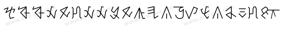 MoonRunner3DItalic-w1B1P字体转换