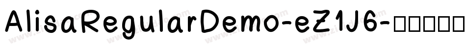 AlisaRegularDemo-eZ1J6字体转换