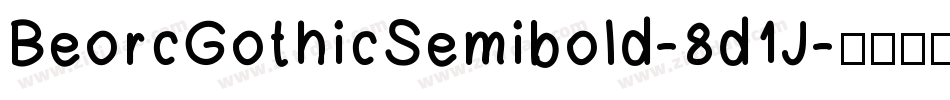 BeorcGothicSemibold-8d1J字体转换