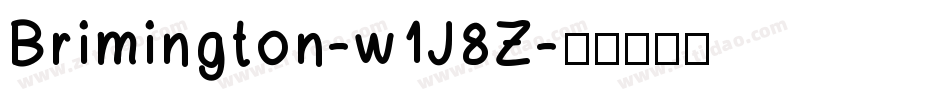 Brimington-w1J8Z字体转换