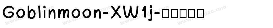 Goblinmoon-XW1j字体转换