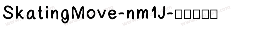 SkatingMove-nm1J字体转换