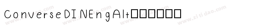 ConverseDINEngAlt字体转换