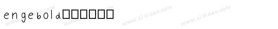 engebold字体转换