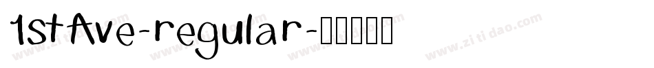 1stAve-regular字体转换
