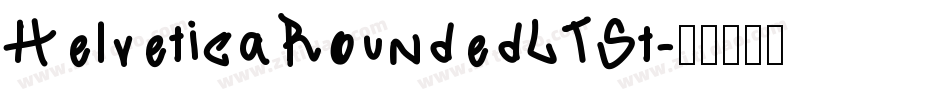 HelveticaRoundedLTSt字体转换