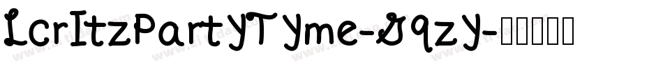 LcrItzPartyTyme-Gqzy字体转换