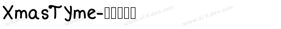 XmasTyme字体转换