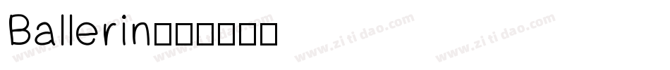 Ballerin字体转换