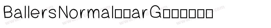 BallersNormal-3arG字体转换