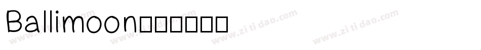 Ballimoon字体转换