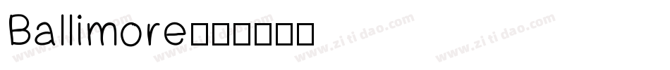 Ballimore字体转换