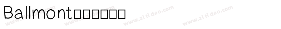 Ballmont字体转换