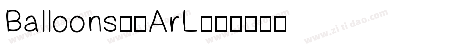 Balloons-3ArL字体转换