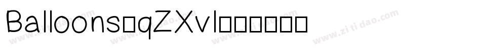 Balloons-qZXvl字体转换