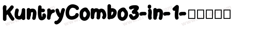 KuntryCombo3-in-1字体转换