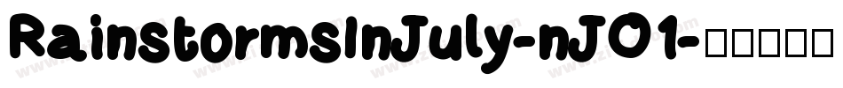 RainstormsInJuly-nJO1字体转换