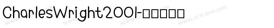 CharlesWright2001字体转换