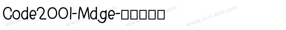 Code2001-Mdge字体转换