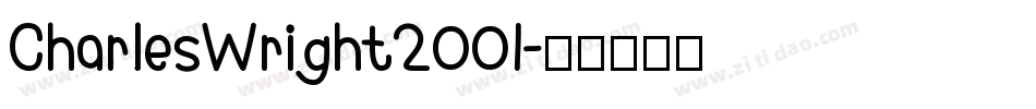 CharlesWright2001字体转换