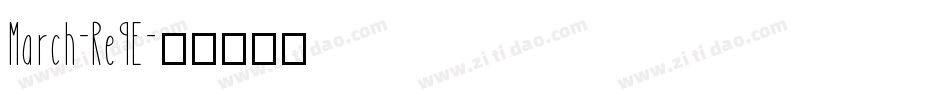 March-Re9E字体转换