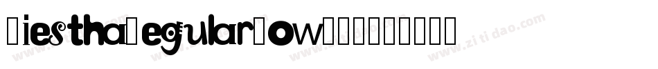 SiesthaRegular-owM20字体转换