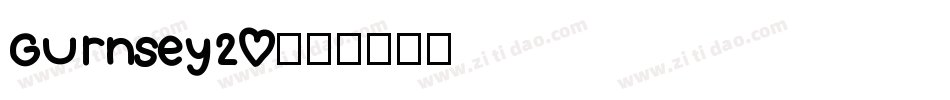 Gurnsey20字体转换