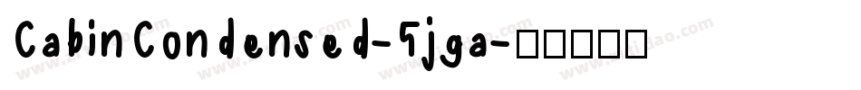 CabinCondensed-5jga字体转换