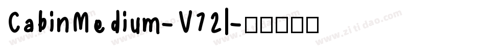CabinMedium-V72l字体转换