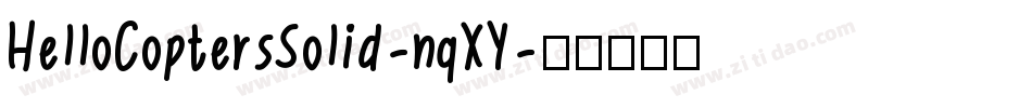 HelloCoptersSolid-nqXY字体转换