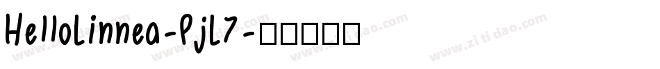 HelloLinnea-PjL7字体转换